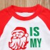 【12M-5Y】Boys Christmas Letter Print Long Sleeve Sweatshirt And Pants Set