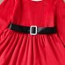 【12M-5Y】Girl Sweet Christmas Red Dress With Hat