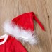 【12M-5Y】Girl Sweet Christmas Red Dress With Hat