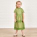 Sweet Green Lace Short Sleeve Mom Girl Matching Dress