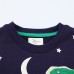 【18M-7Y】Boys Casual Dinosaur Print Luminous Pattern Sweatshirt