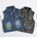 【18M-8Y】Boy Casual Cute Dinosaur Embroidered Lapel Wash Water Denim Jacket