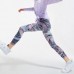 【2Y-10Y】Girl Fashionable Sports Geometric Print High Elastic Leggings