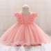 【6M-24M】Girls Pleated Jacquard Princess Dress