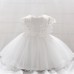 【6M-24M】Girls Pleated Jacquard Princess Dress