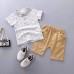 【12M-5Y】Boys Allover Anchor Shirt And Pants Set