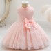 【12M-6Y】Girls Snowflake Pattern Mesh Sleeveless Princess Dress