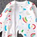 【0M-24M】Unisex Baby Cotton Cartoon Print Long Sleeve Romper