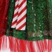 【3Y-10Y】2-piece Girls Christmas Sequin Sleeveless Princess Dress With Hairband