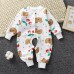 【0M-24M】Unisex Baby Cotton Cartoon Print Long Sleeve Romper