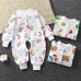 【0M-24M】Unisex Baby Cotton Cartoon Print Long Sleeve Romper